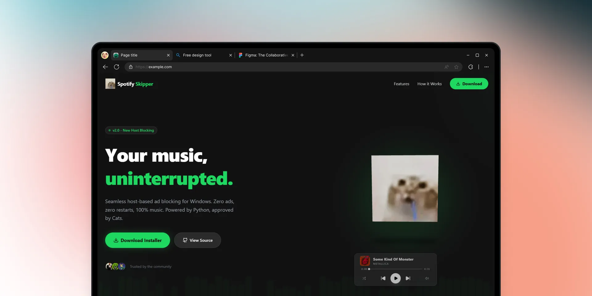 Spotify Ads Skipper scene preview